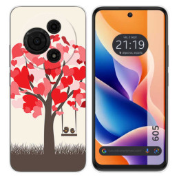 Funda Silicona para TCL 605 diseño Pajaritos Dibujos