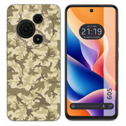 Funda Silicona para TCL 605 diseño Sand Camuflaje Dibujos