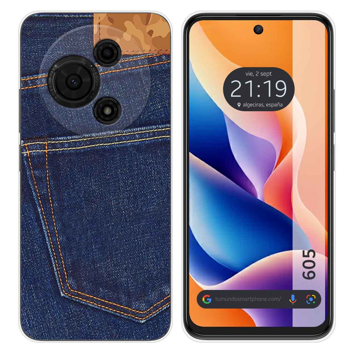 Funda Silicona para TCL 605 diseño Vaquero Dibujos