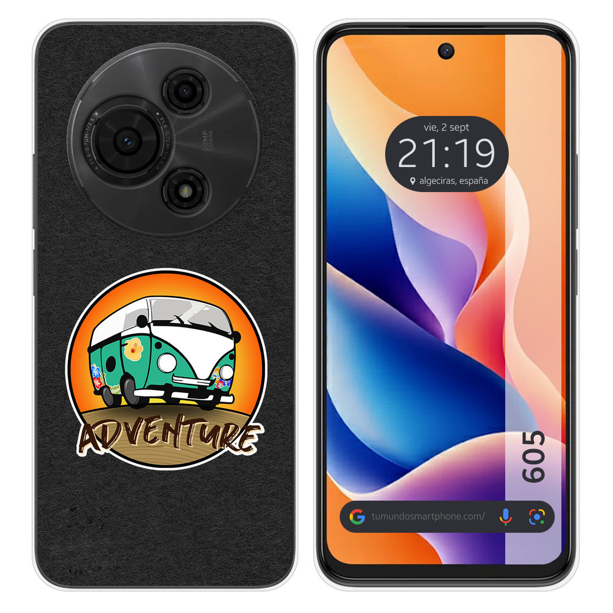 Funda Silicona para TCL 605 diseño Adventure Dibujos