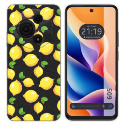 Funda Silicona para TCL 605 diseño Limones Dibujos