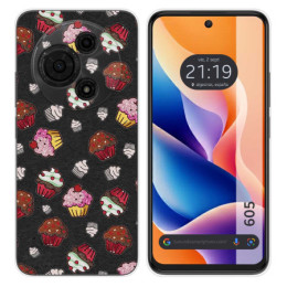 Funda Silicona para TCL 605 diseño Muffins Dibujos