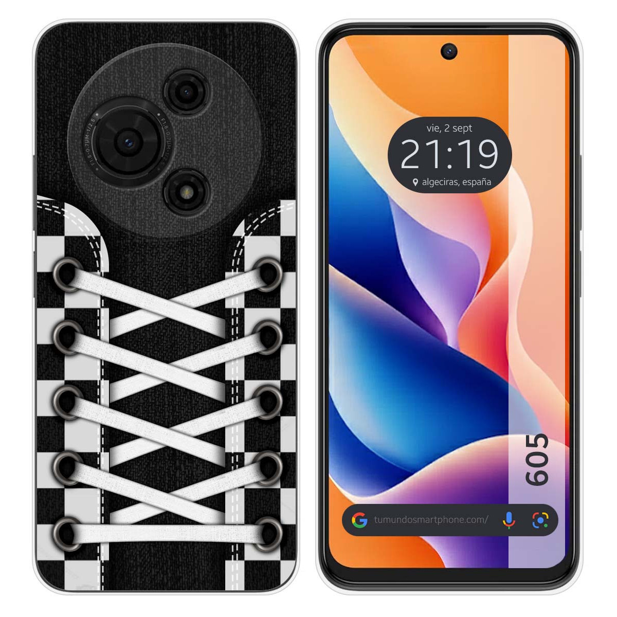 Funda Silicona para TCL 605 diseño Zapatillas 03 Dibujos