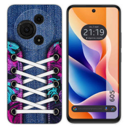 Funda Silicona para TCL 605 diseño Zapatillas 06 Dibujos