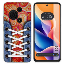 Funda Silicona para TCL 605 diseño Zapatillas 10 Dibujos