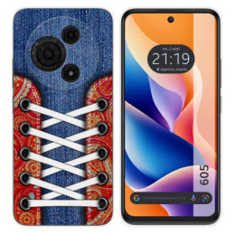 Funda Silicona para TCL 605 diseño Zapatillas 11 Dibujos