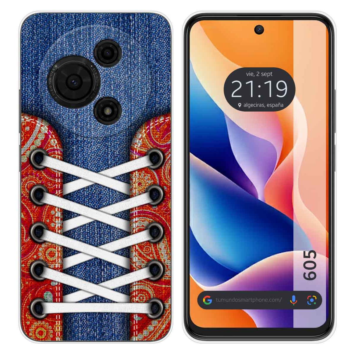 Funda Silicona para TCL 605 diseño Zapatillas 11 Dibujos