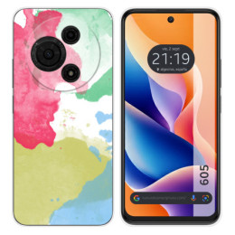 Funda Silicona para TCL 605 diseño Acuarela 02 Dibujos