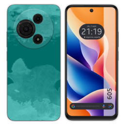 Funda Silicona para TCL 605 diseño Acuarela 06 Dibujos