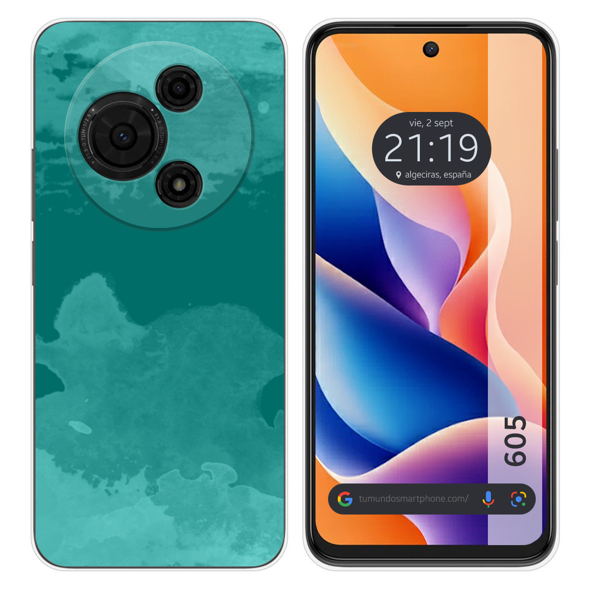 Funda Silicona para TCL 605 diseño Acuarela 06 Dibujos