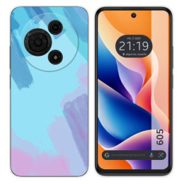 Funda Silicona para TCL 605 diseño Acuarela 10 Dibujos