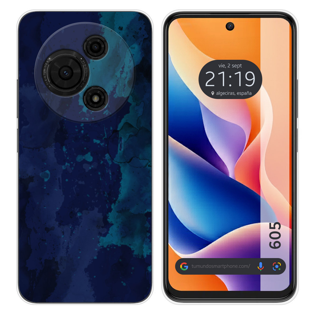 Funda Silicona para TCL 605 diseño Acuarela 13 Dibujos