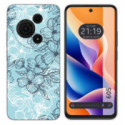 Funda Silicona para TCL 605 diseño Flores 03 Dibujos