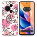 Funda Silicona para TCL 605 diseño Flores 09 Dibujos