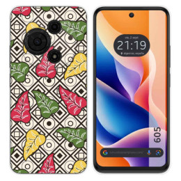 Funda Silicona para TCL 605 diseño Flores 11 Dibujos