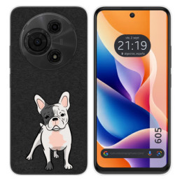 Funda Silicona para TCL 605 diseño Perros 06 Dibujos