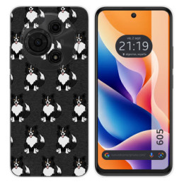 Funda Silicona para TCL 605 diseño Perros 07 Dibujos