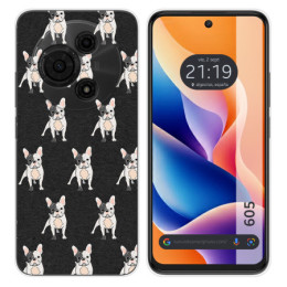 Funda Silicona para TCL 605 diseño Perros 12 Dibujos