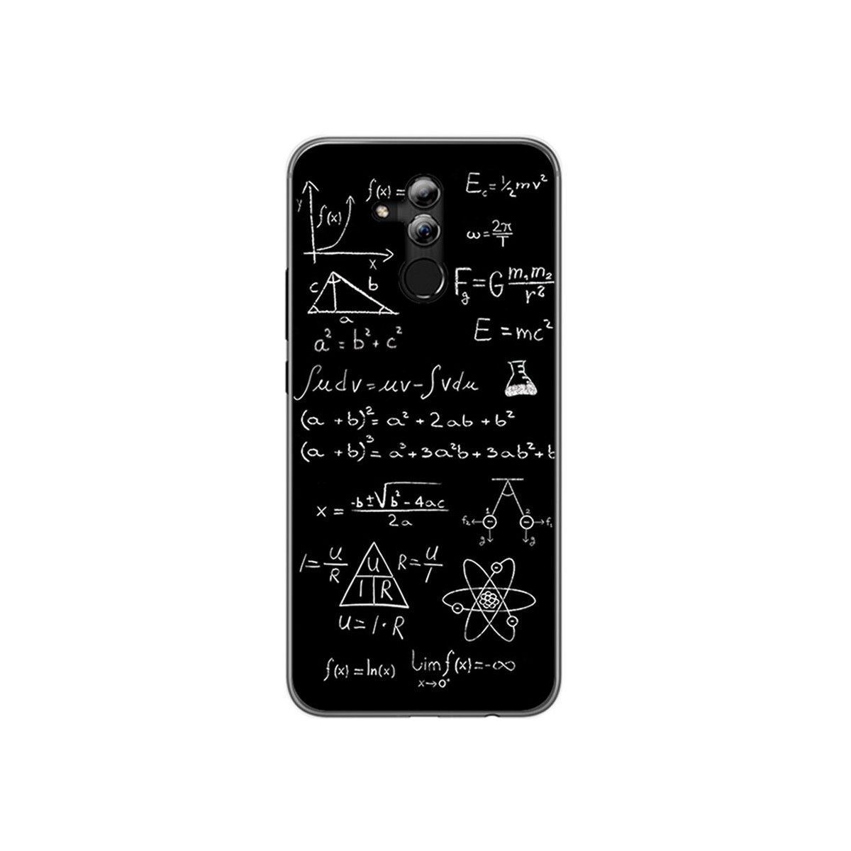 Funda Gel Tpu para Huawei Mate 20 Lite Diseño Formulas Dibujos