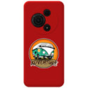 Funda Silicona Líquida Roja para TCL 605 diseño Adventure Dibujos