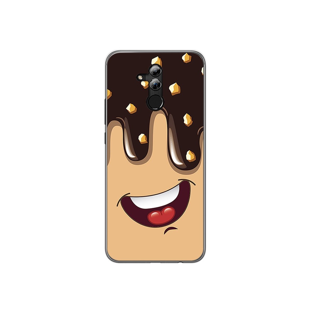 Funda Gel Tpu para Huawei Mate 20 Lite Diseño Helado Chocolate Dibujos
