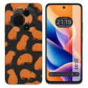 Funda Silicona Transparente para TCL 60 SE diseño Capibara 02 Dibujos