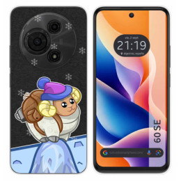 Funda Silicona Transparente para TCL 60 SE diseño Cabra Dibujos