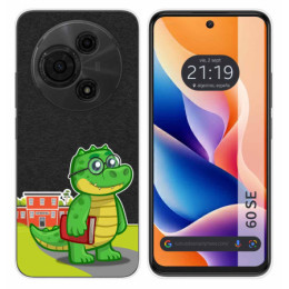 Funda Silicona Transparente para TCL 60 SE diseño Coco Dibujos