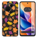 Funda Silicona Transparente para TCL 60 SE diseño Otoño Dibujos