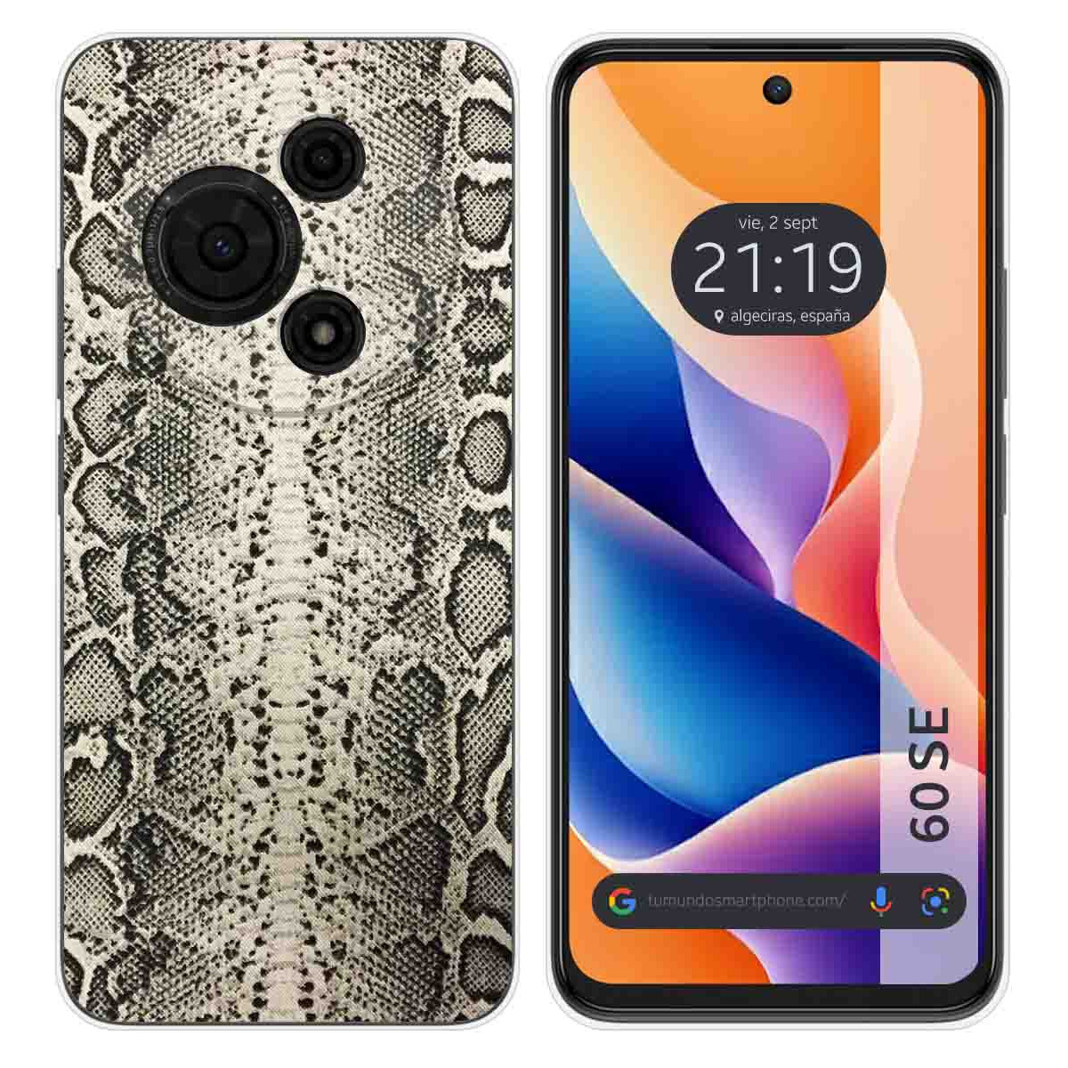 Funda Silicona para TCL 60 SE diseño Animal 01 Dibujos