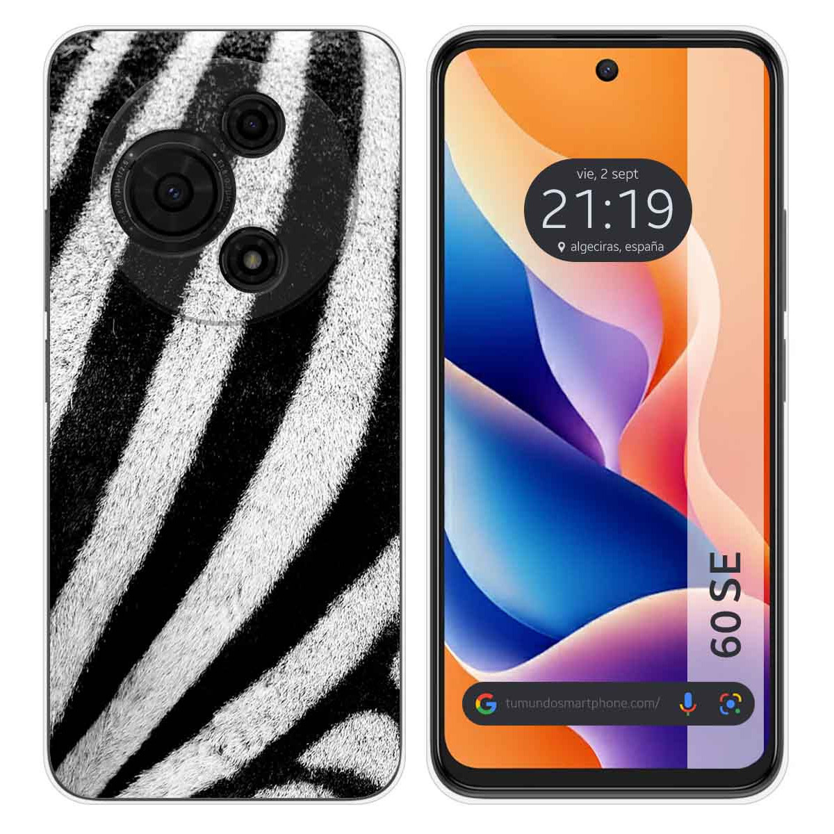 Funda Silicona para TCL 60 SE diseño Animal 02 Dibujos