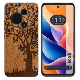 Funda Silicona para TCL 60 SE diseño Cuero 03 Dibujos
