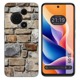 Funda Silicona para TCL 60 SE diseño Ladrillo 03 Dibujos