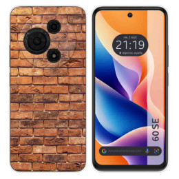 Funda Silicona para TCL 60 SE diseño Ladrillo 04 Dibujos