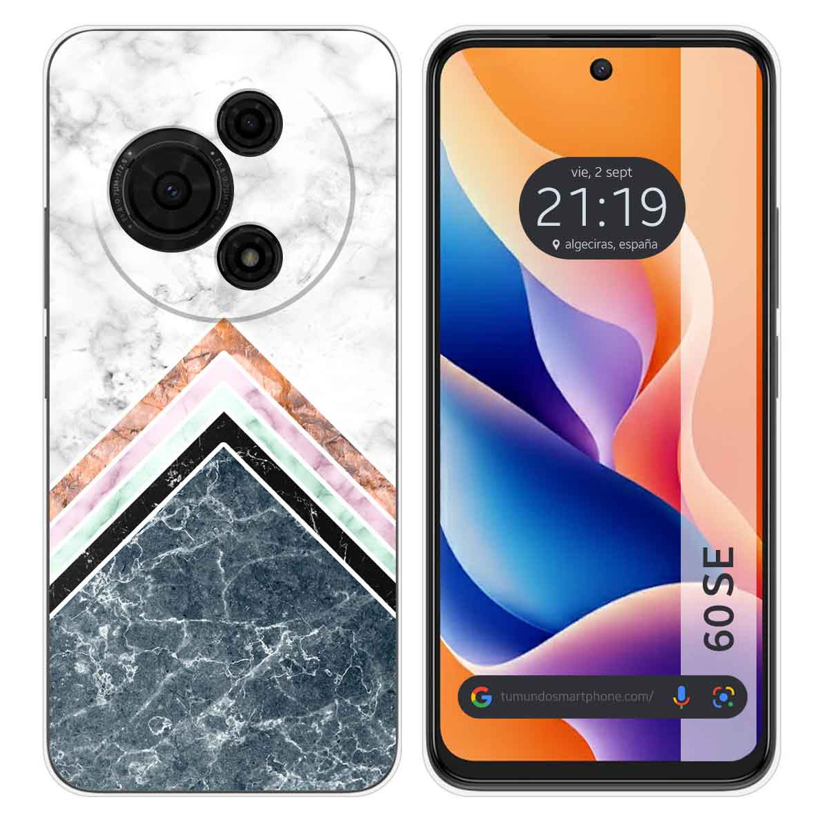 Funda Silicona para TCL 60 SE diseño Mármol 05 Dibujos
