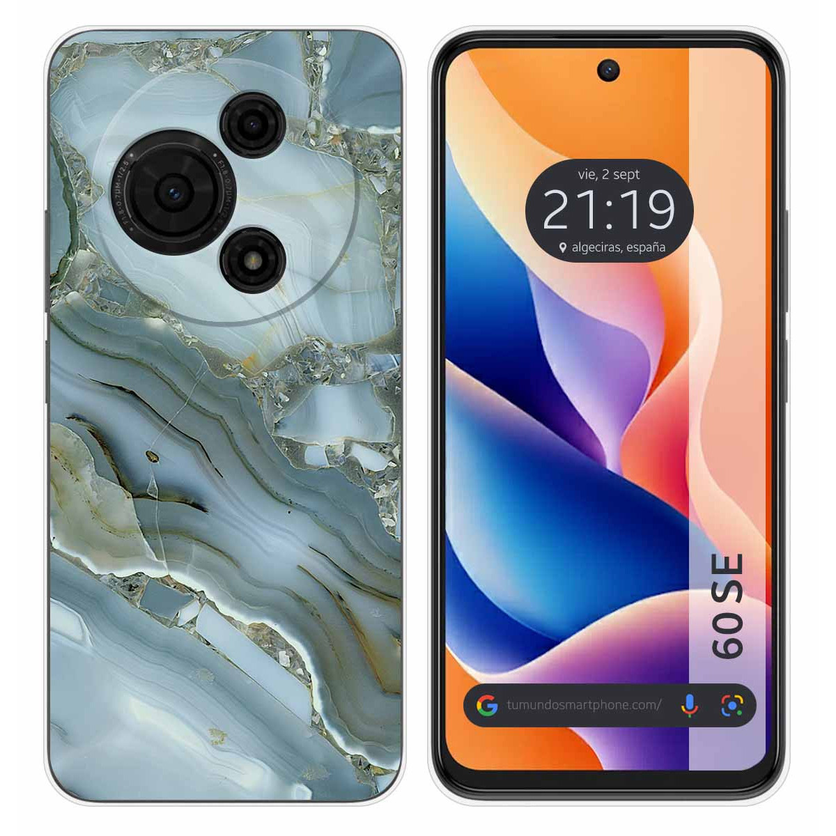 Funda Silicona para TCL 60 SE diseño Mármol 09 Dibujos