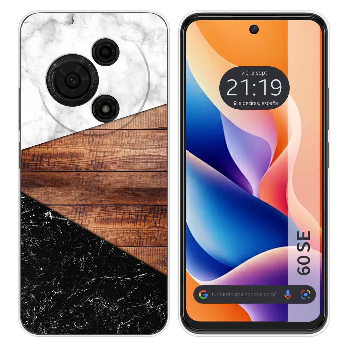 Funda Silicona para TCL 60 SE diseño Mármol 11 Dibujos