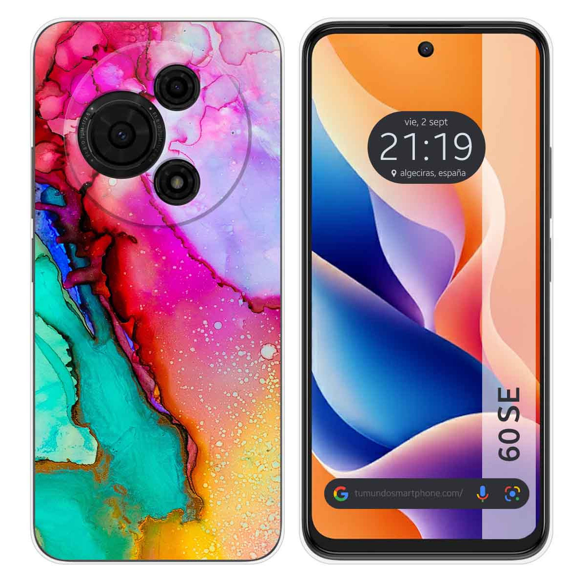 Funda Silicona para TCL 60 SE diseño Mármol 15 Dibujos