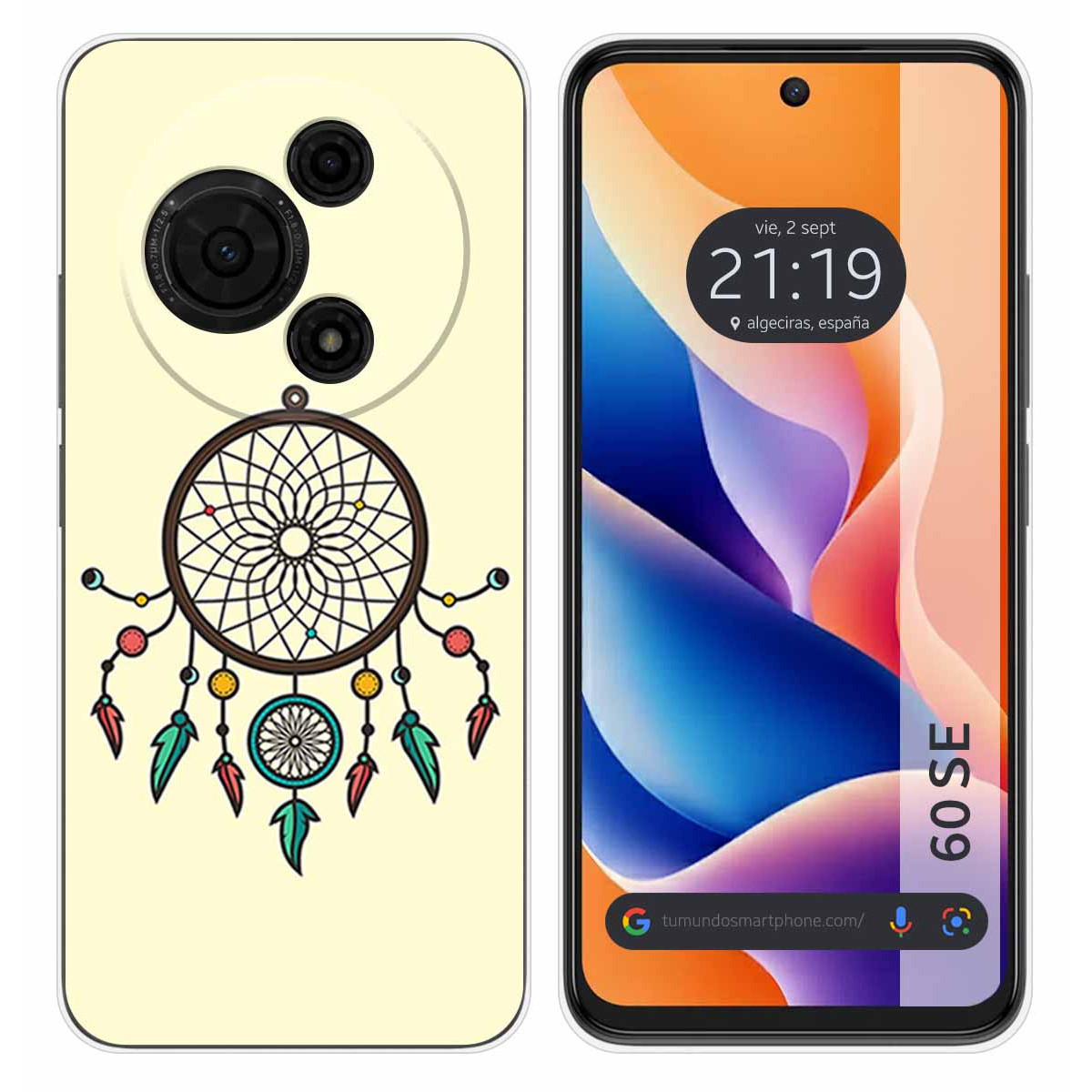 Funda Silicona para TCL 60 SE diseño Atrapasueños Dibujos