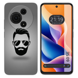Funda Silicona para TCL 60 SE diseño Barba Dibujos