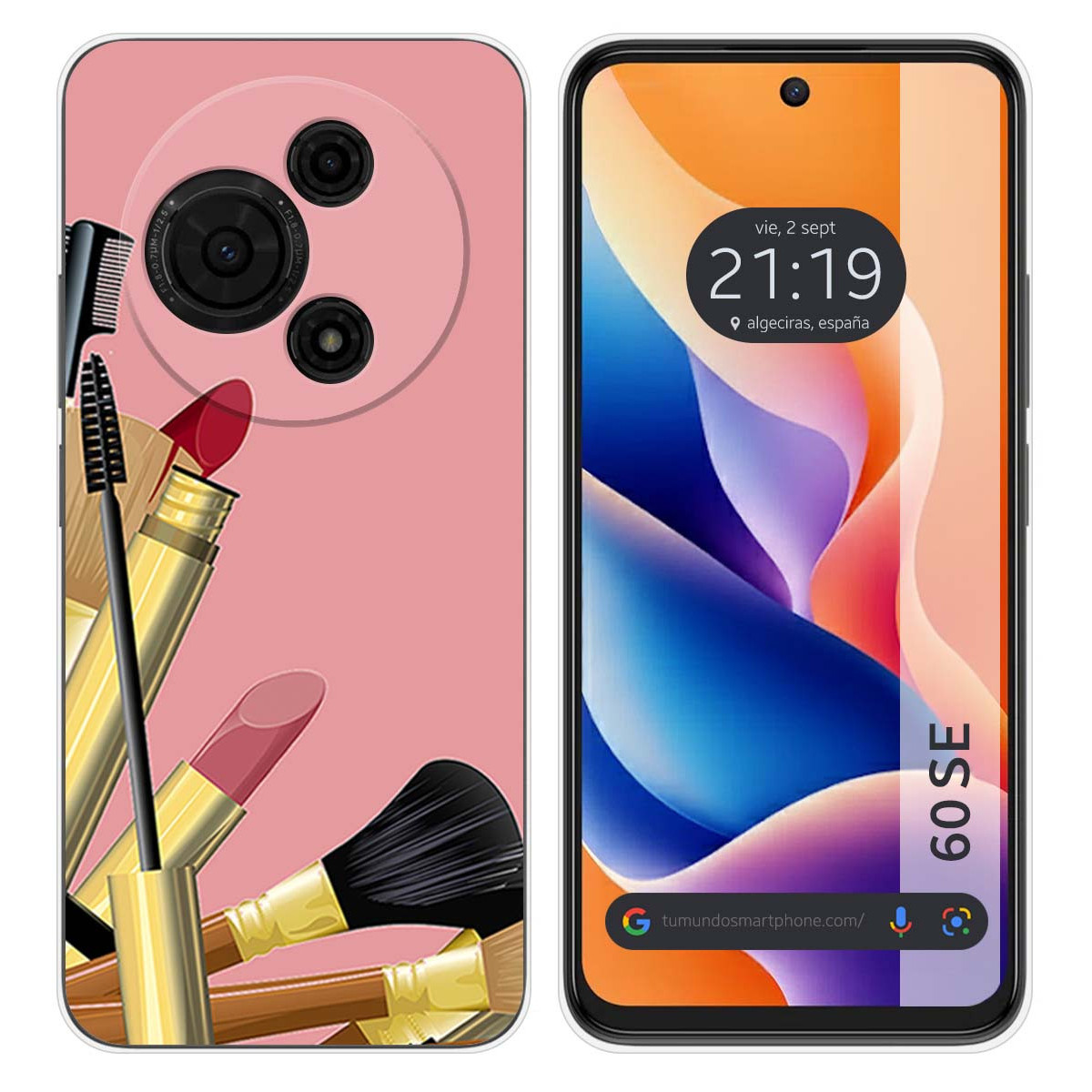 Funda Silicona para TCL 60 SE diseño Brochas Dibujos