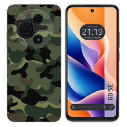 Funda Silicona para TCL 60 SE diseño Camuflaje Dibujos