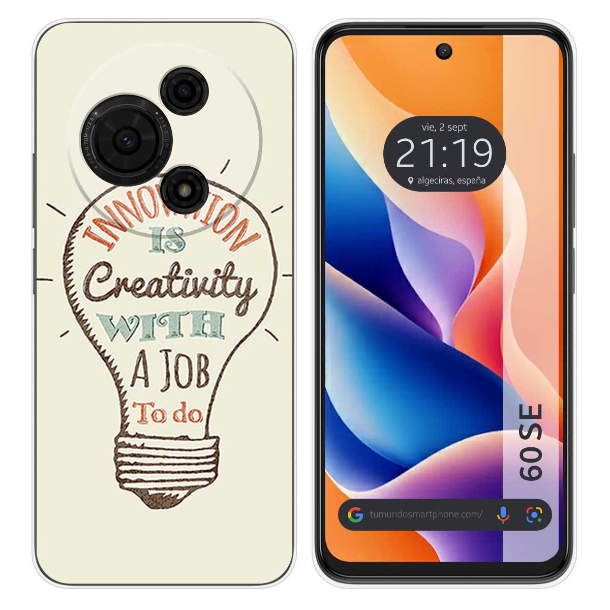 Funda Silicona para TCL 60 SE diseño Creativity Dibujos