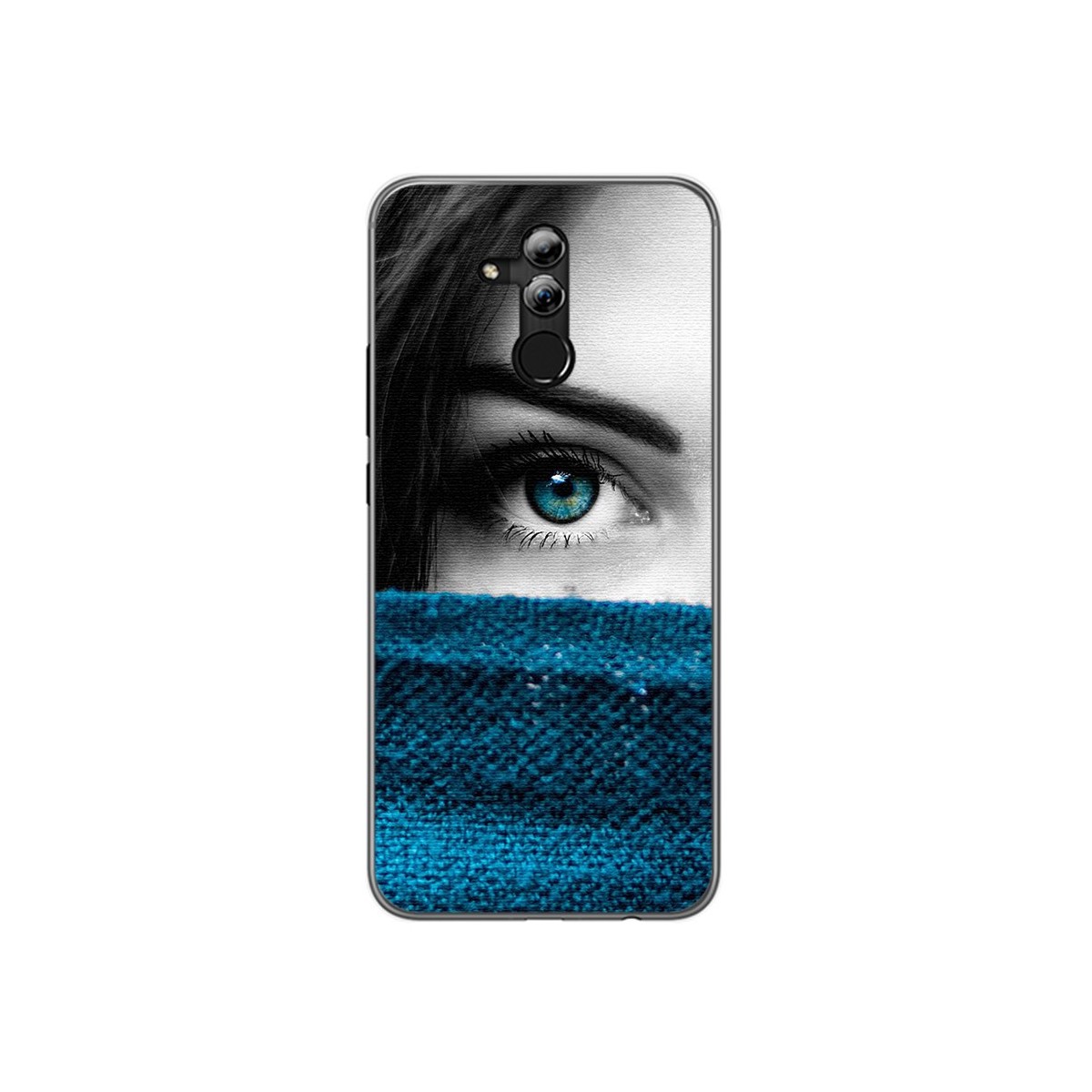Funda Gel Tpu para Huawei Mate 20 Lite Diseño Ojo Dibujos