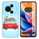 Funda Silicona para TCL 60 SE diseño Furgoneta Dibujos