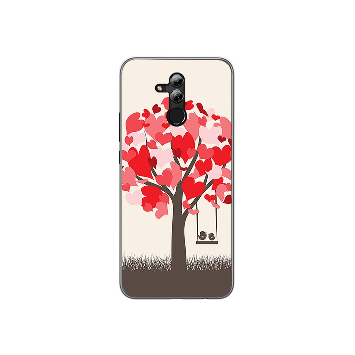 Funda Gel Tpu para Huawei Mate 20 Lite Diseño Pajaritos Dibujos