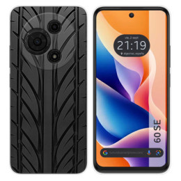 Funda Silicona para TCL 60 SE diseño Neumatico Dibujos