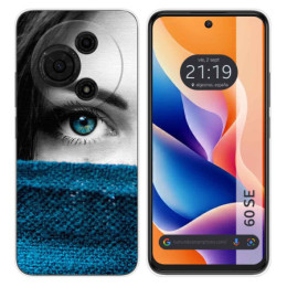 Funda Silicona para TCL 60 SE diseño Ojo Dibujos