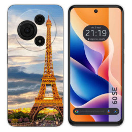 Funda Silicona para TCL 60 SE diseño Paris Dibujos