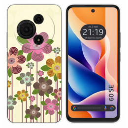 Funda Silicona para TCL 60 SE diseño Primavera En Flor Dibujos
